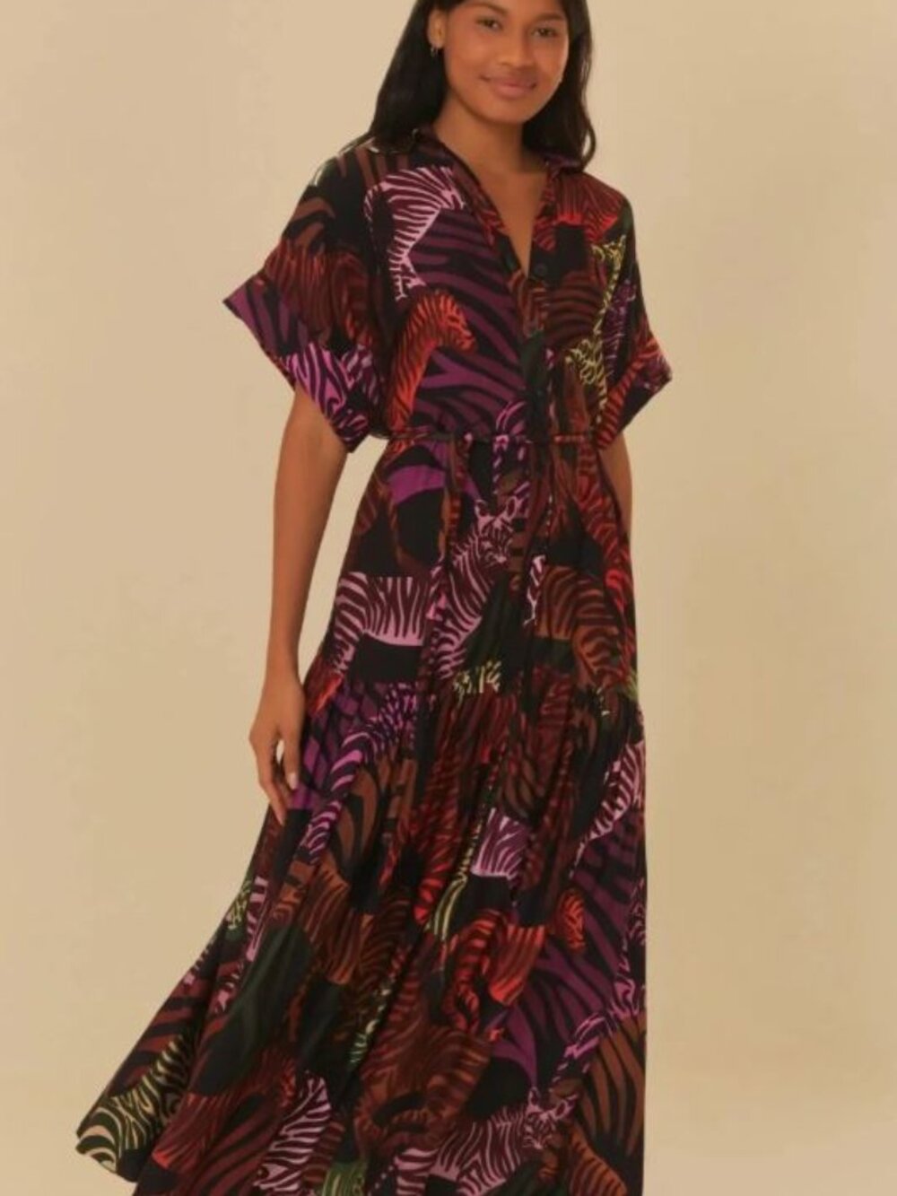 Precious FARM Rio Zebras Maxi Dress sz S NWT - Brazil Line Exclusive!!! - Picture 7 of 12